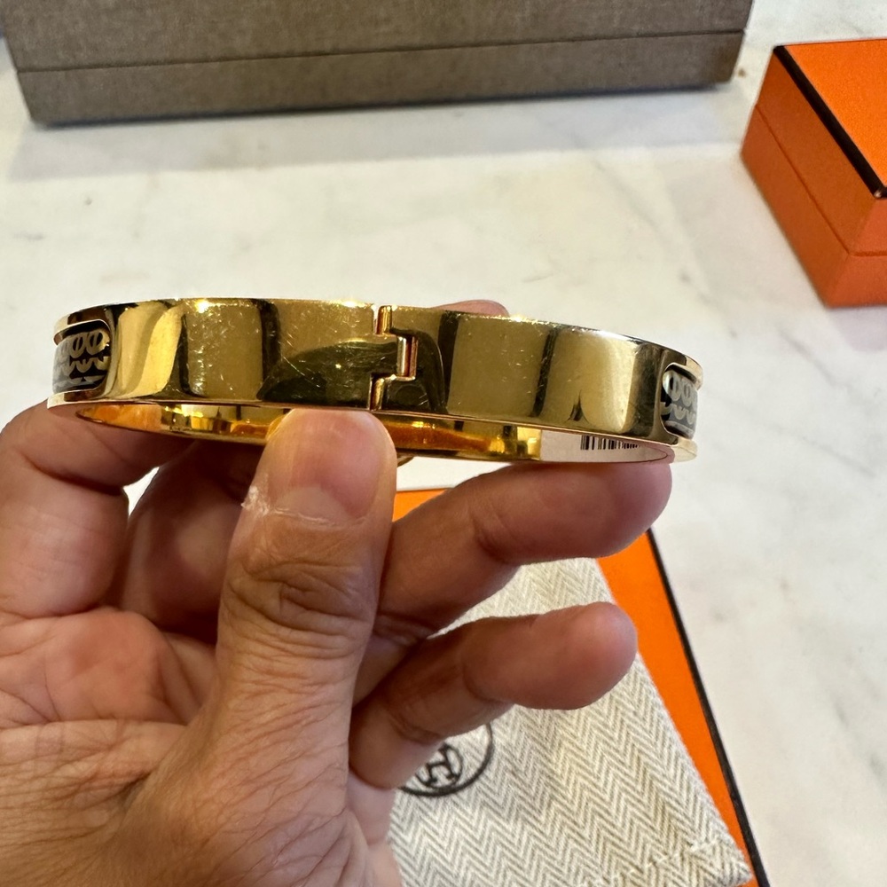 Hermes Enamel Mini Clic Chaine Pm - image 7